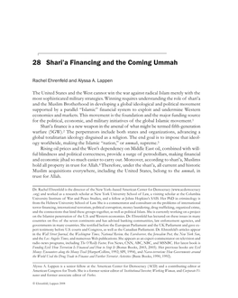 Chapter 28: Shari'a Financing and the Coming Ummah