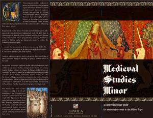 Medieval Studies Minor Brochure (PDF)