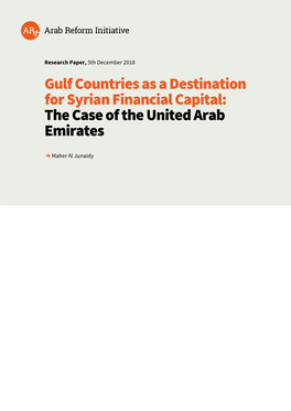 Gulf Countries As a Destination for Syrian Financial Capital: the Case of the United Arab Emirates