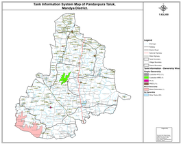 Tank Information System Map of Pandavpura Taluk, Mandya District