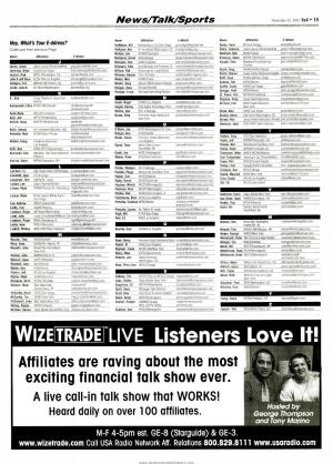 WIZE TRADE LIVE Listeners Love It! Affiliates Are Raving About the Most Exciting Financial Talk Show Ever