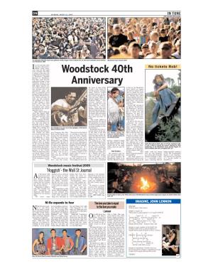 Woodstock 40Th Anniversary