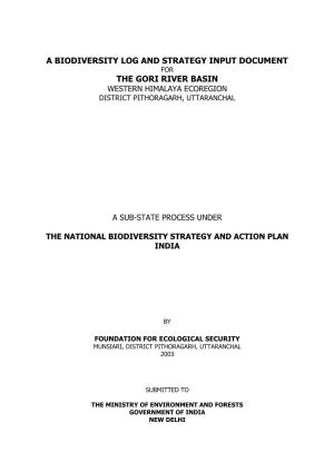 Gori River Basin Substate BSAP