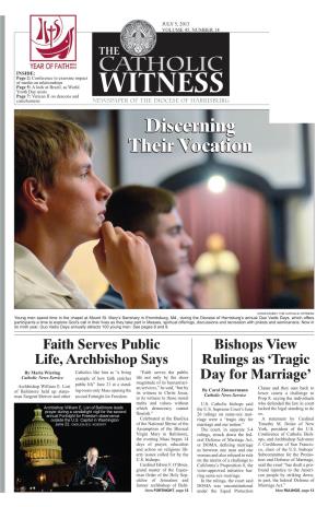 Bishops View Rulings As 'Tragic Day for Marriage'