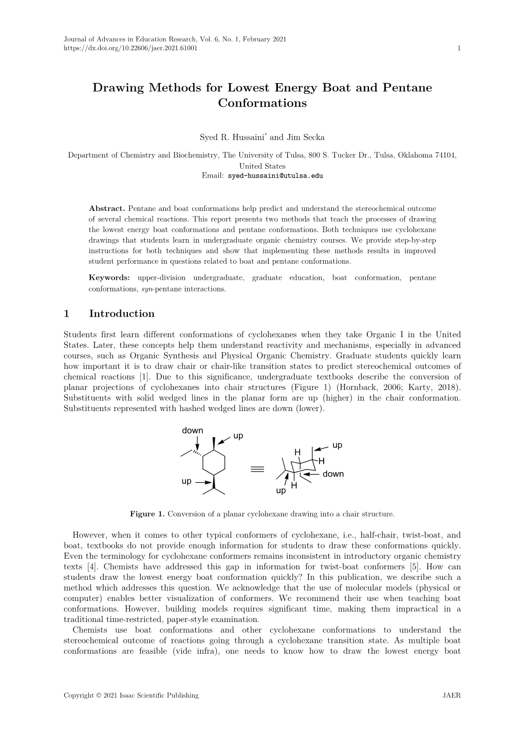 Drawing Methods for Lowest Energy Boat and Pentane Conformations