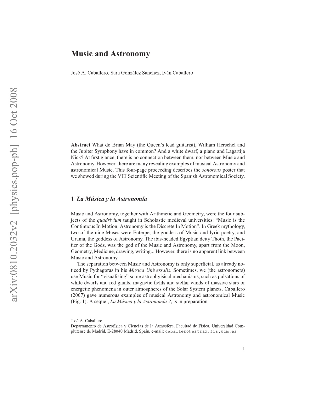 Music and Astronomy 3