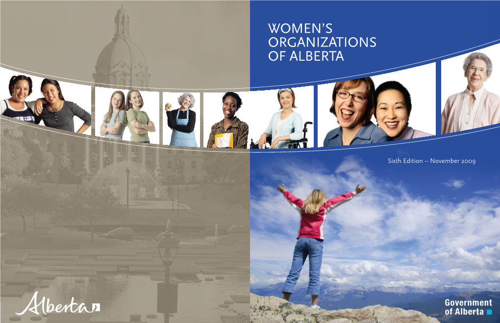 Women's Organizations of Alberta Sixth Edition