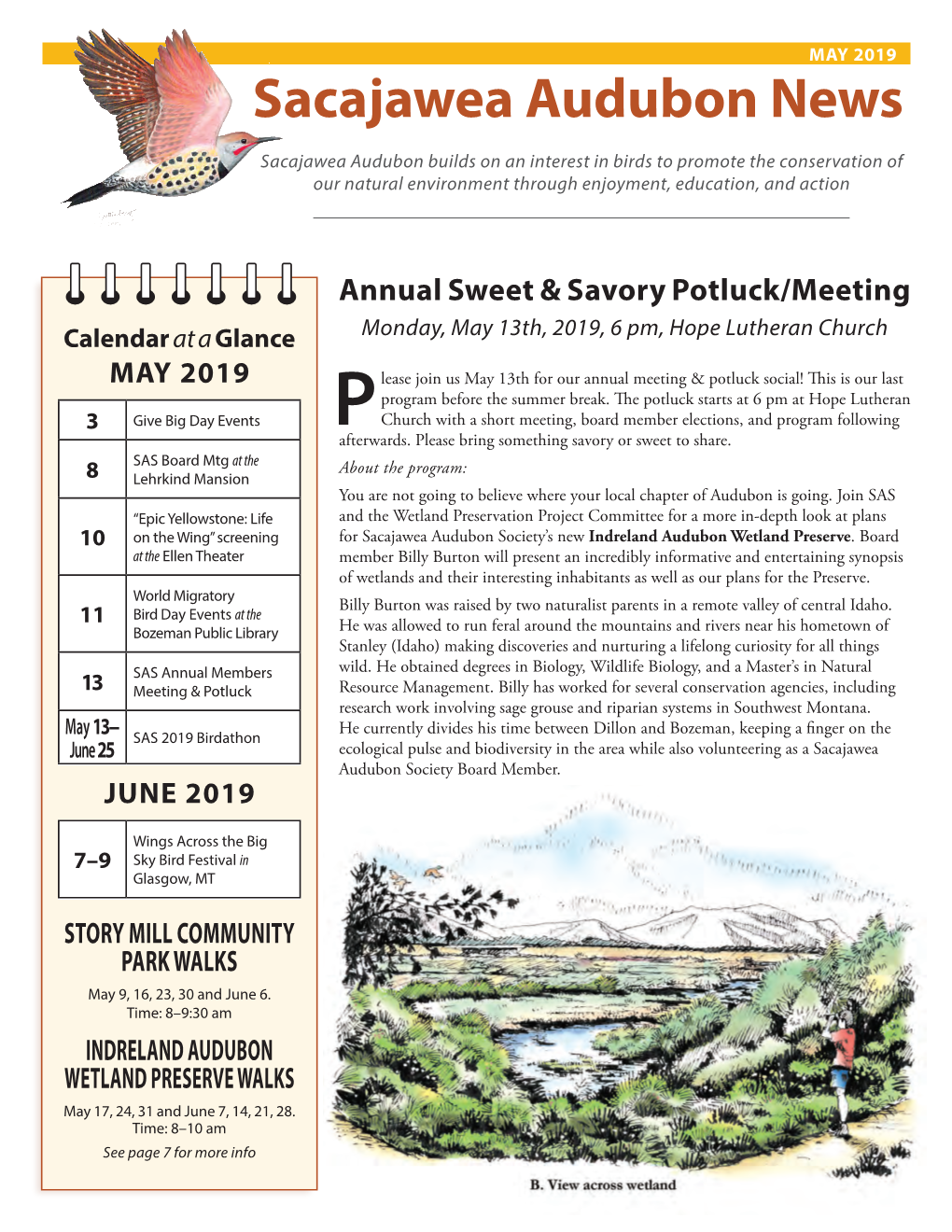 May 2019 Sacajawea Audubon News