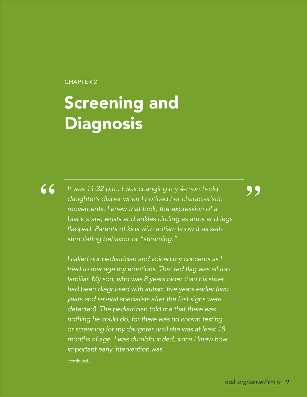 Screening and Diagnosis