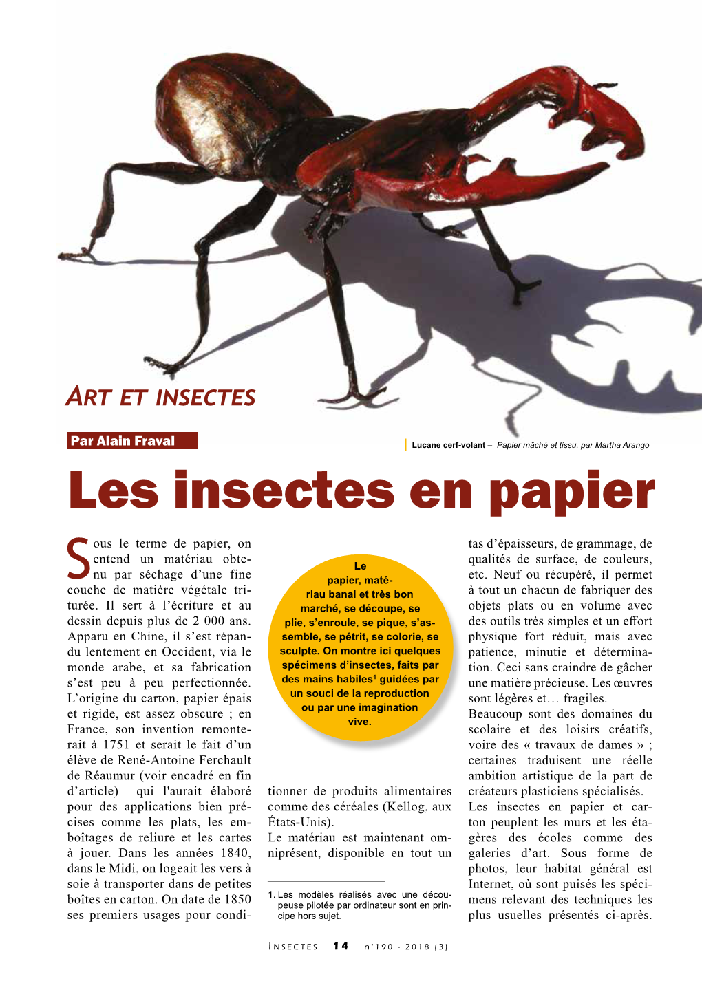 Les Insectes En Papier