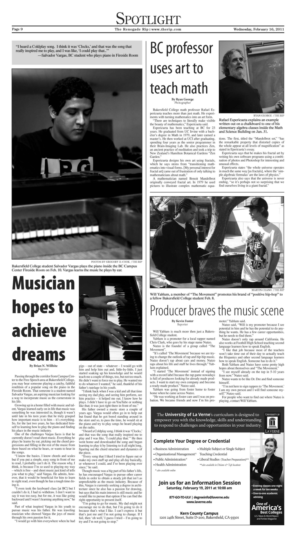 Musician Hopes to Achieve Dreams