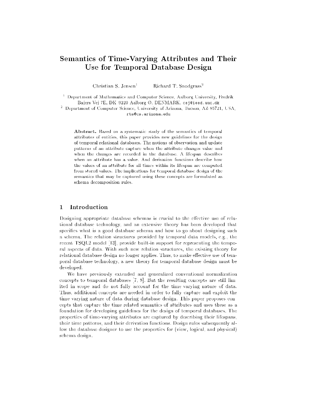 Semantics of Time-Varying Attributes and Their Use