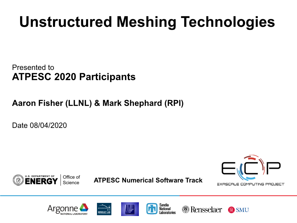 Unstructured Meshing Technologies