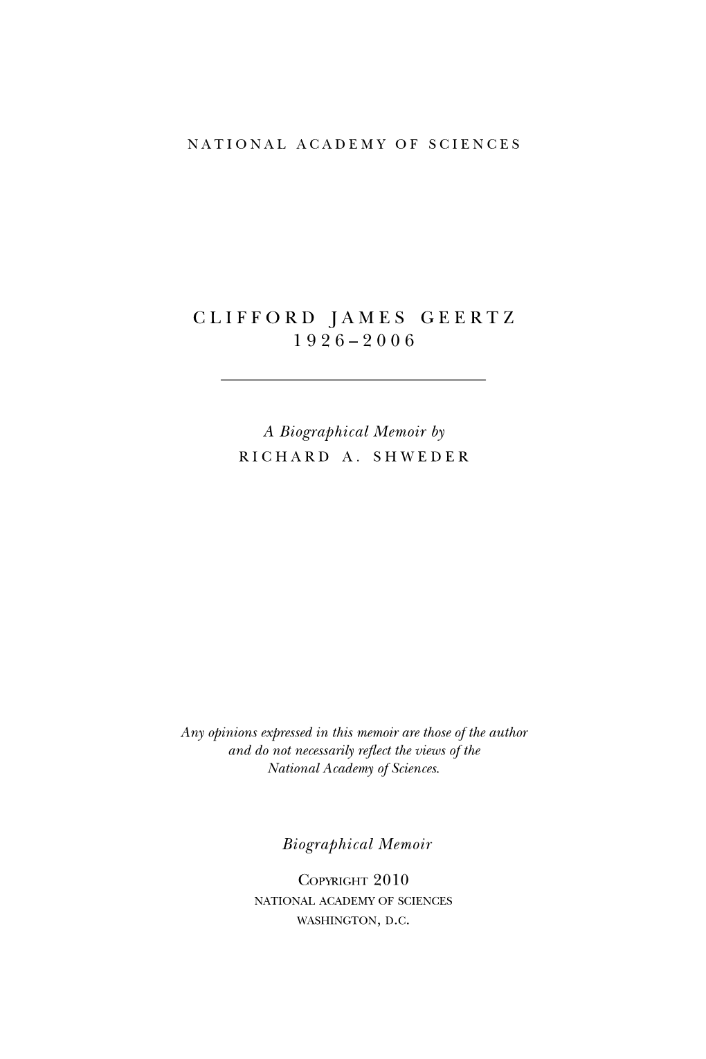 Clifford Geertz Was Arguably the Most Influential American Cultural Anthropologist of the Second Half of the 20Th Century