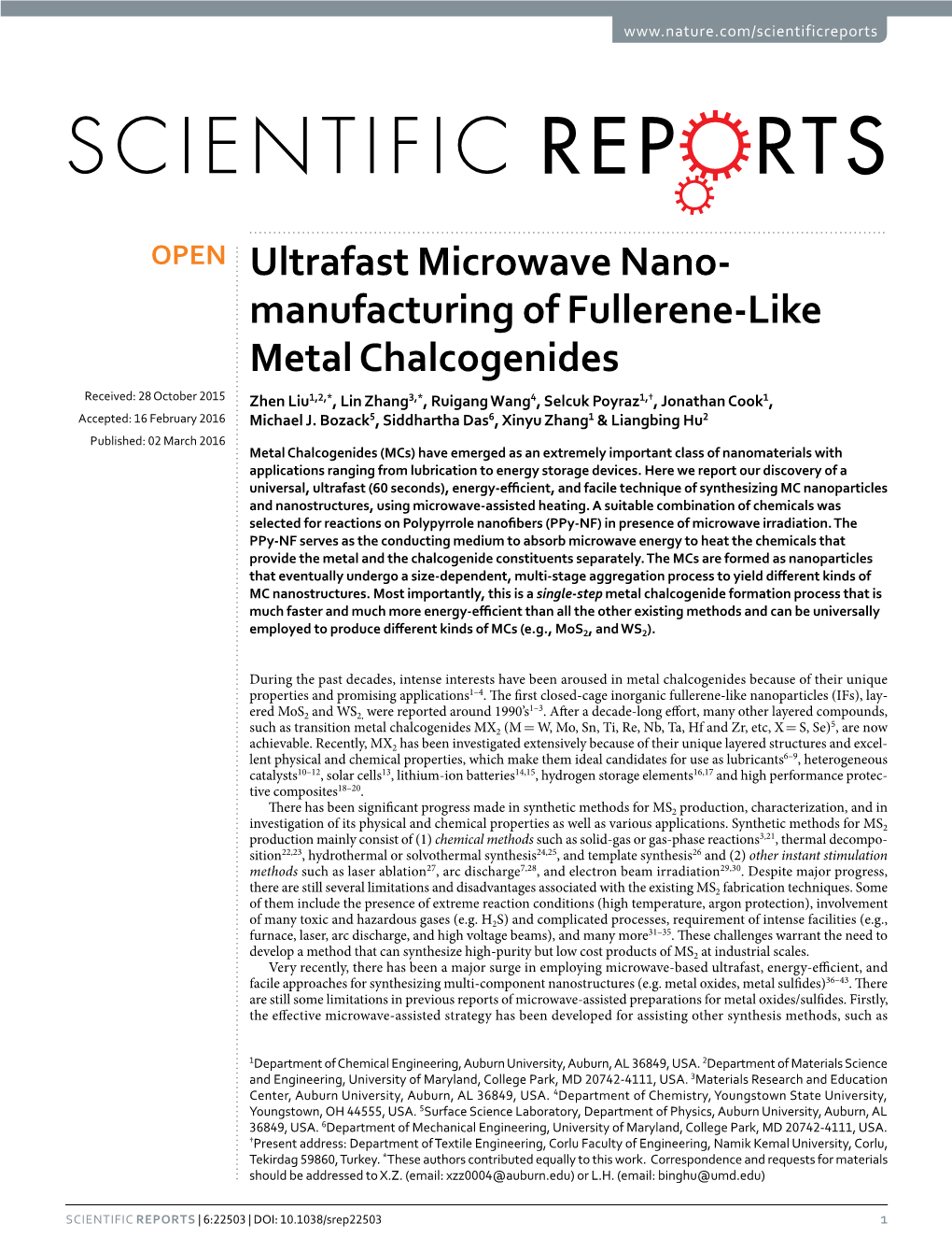 Manufacturing of Fullerene-Like Metal Chalcogenides