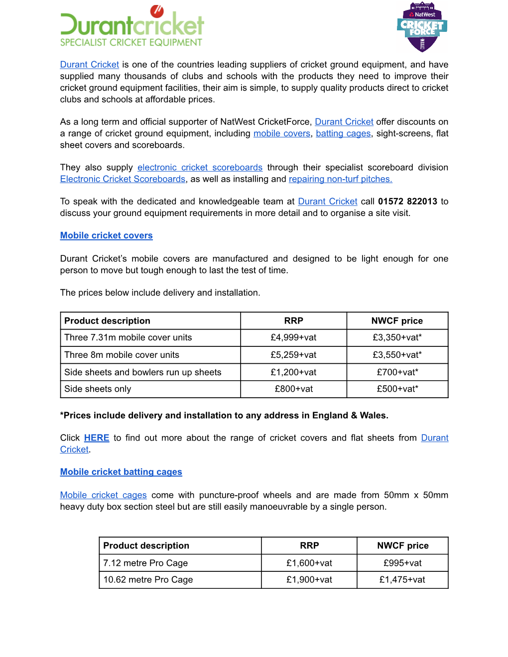 Natwest Cricket Offers