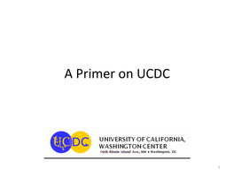 A Primer on UCDC