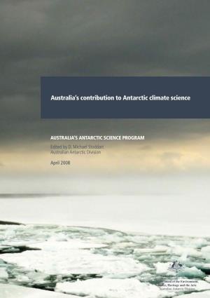 Australia's Contribution to Antarctic Climate Science