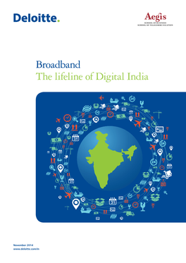 Broadband the Lifeline of Digital India