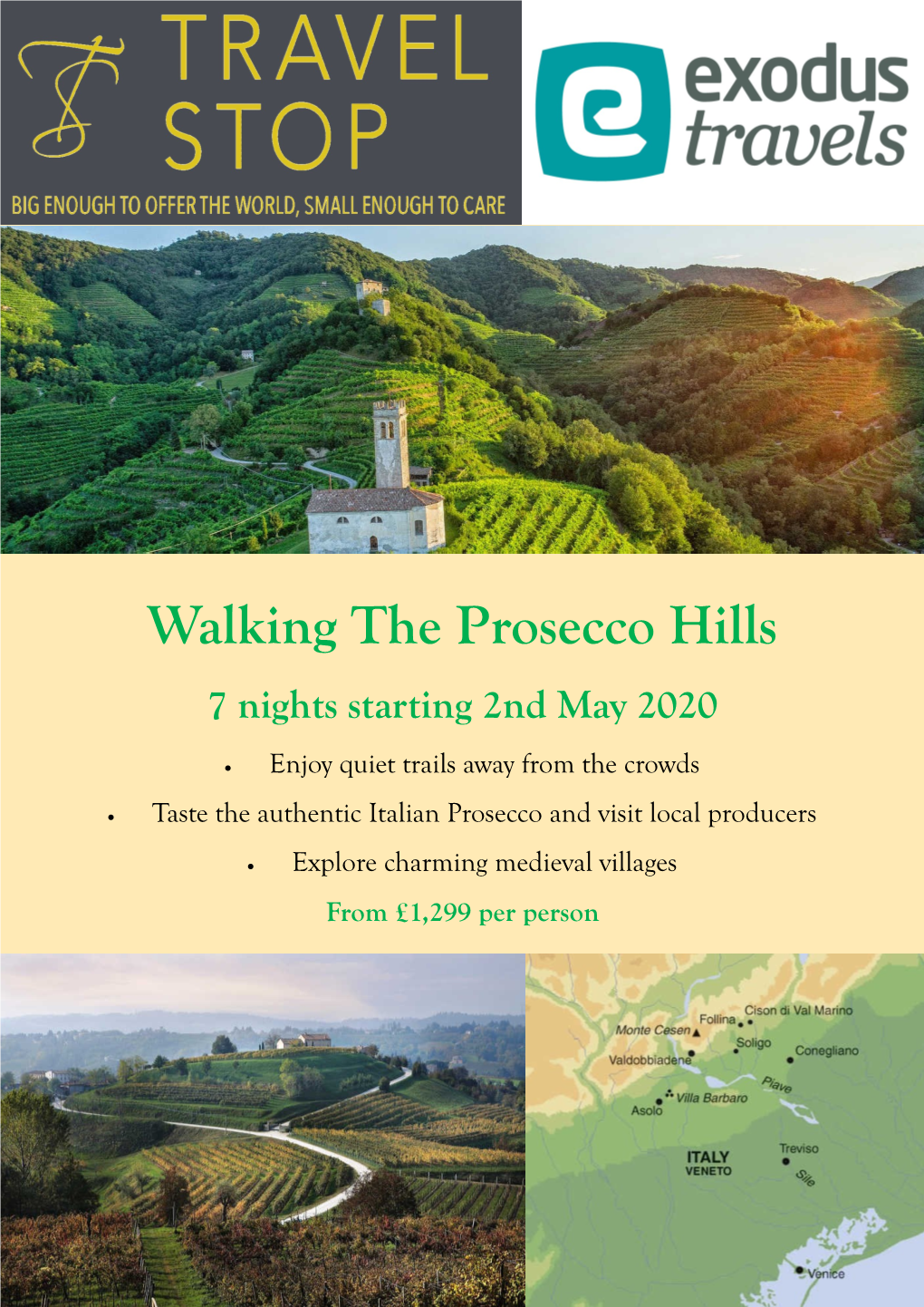 Walking the Prosecco Hills Itinerary