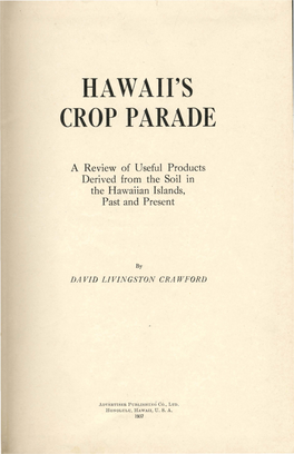 Hawaii's Crop Parade