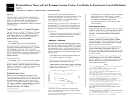 Relational Frame Theory and Early Language Learning