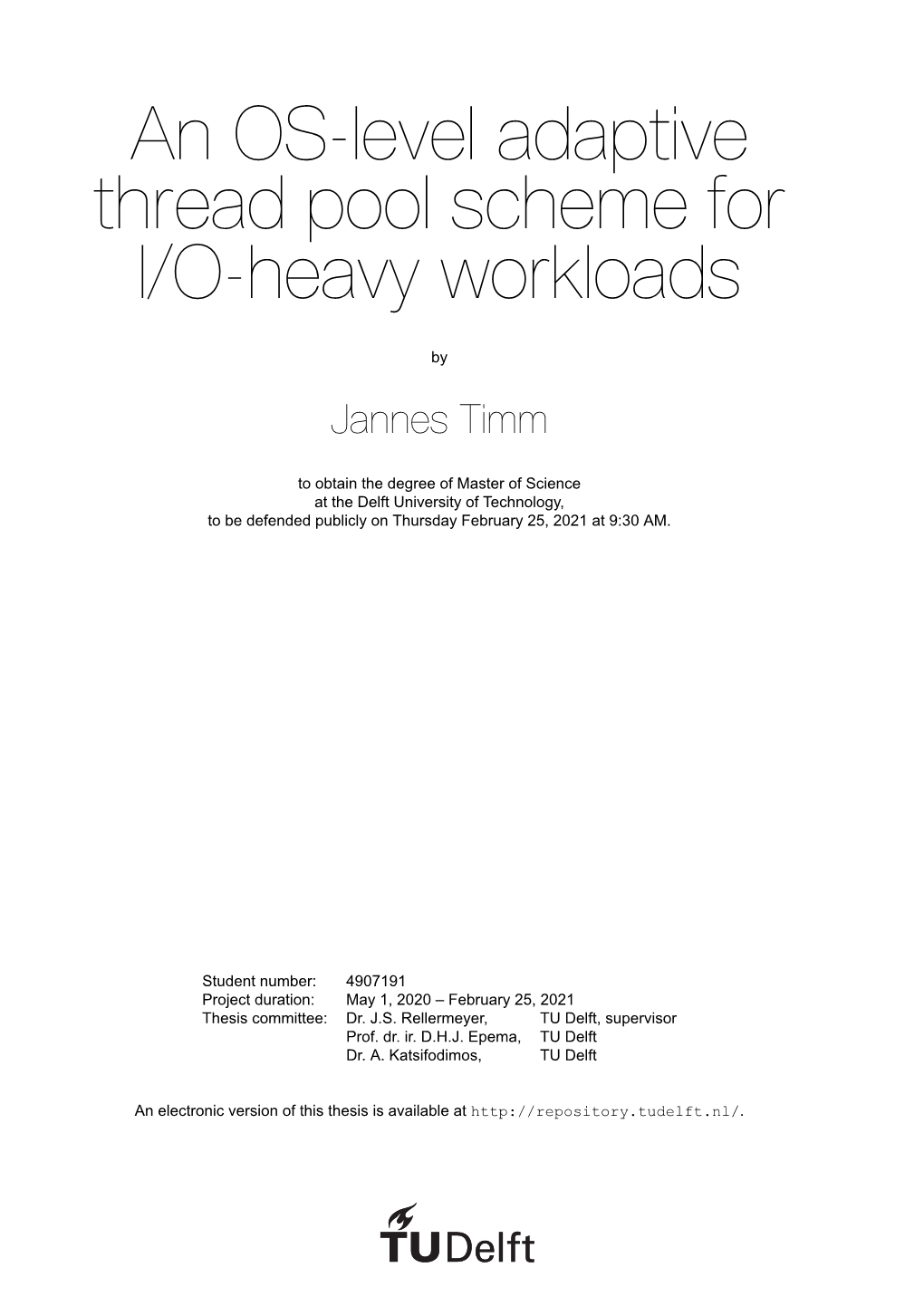 An OS-Level Adaptive Thread Pool Scheme for I/O-Heavy Workloads