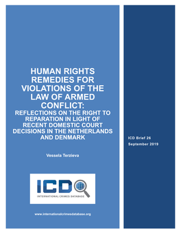Human Rights Remedies for Violations of the Law Of