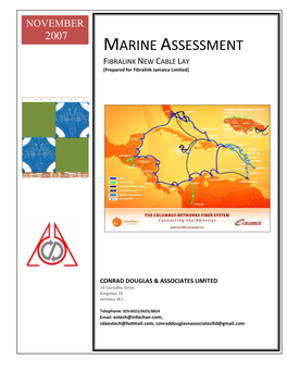 Marine Assessment for New Cable Lay by Fibralink Jamaica Limited
