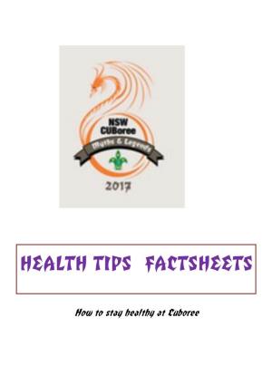 Health Tips Factsheets