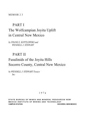 Fusulinids of the Joyita Hills, Socorro County, Central Ne