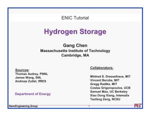 Hydrogen Storagestorage