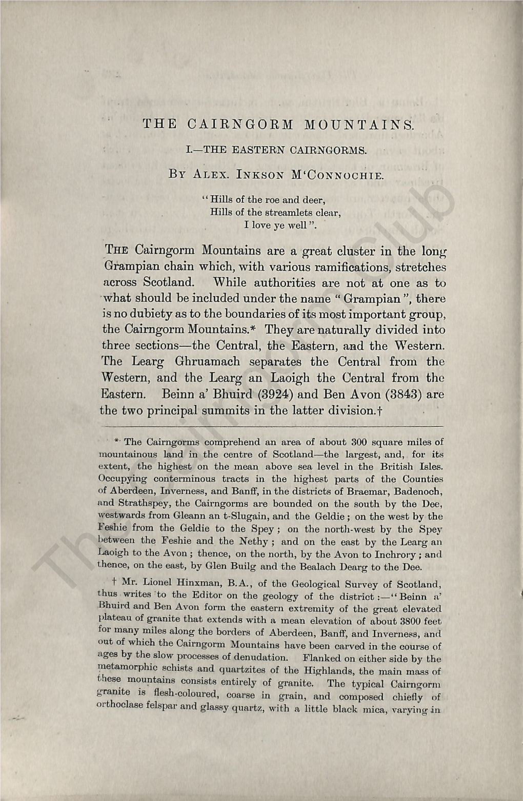The Cairngorm Club Journal 004, 1895
