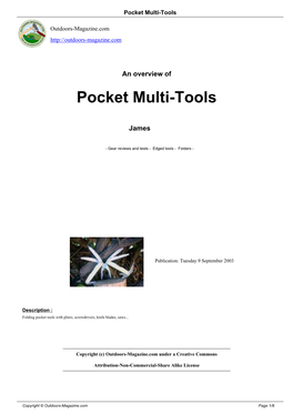 Pocket Multi-Tools