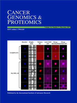 Cancer Genomics & Proteomics