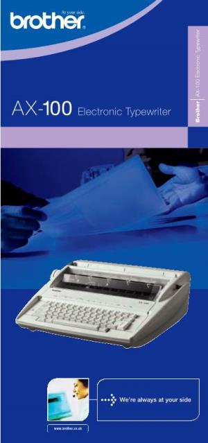 AX-100 Electronic Typewriter AX-100
