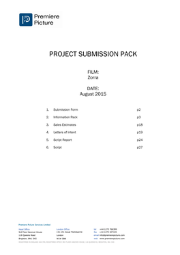 Project Submission Pack