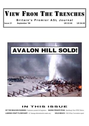 View from the Trenches Avalon Hill Sold!