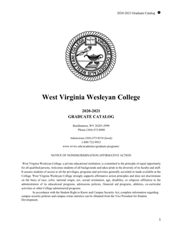 2020-2021 Graduate Catalog