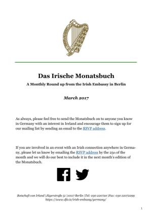 Das Irische Monatsbuch a Monthly Round up from the Irish Embassy in Berlin