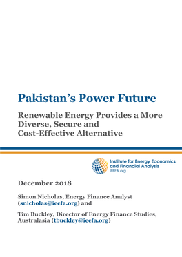 Pakistan's Power Future