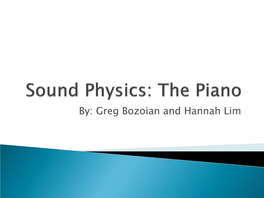 Sound Physics: the Piano