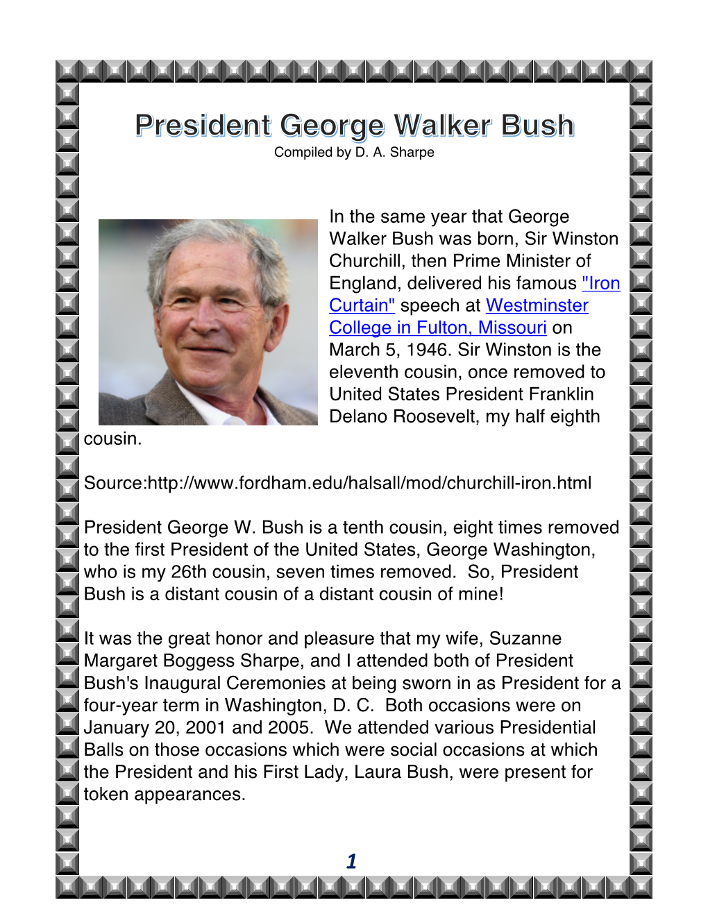 President George Walker Bush