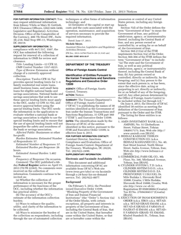 Federal Register/Vol. 78, No. 120/Friday, June 21, 2013/Notices