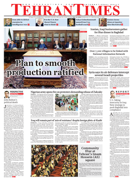 Plan to Smooth Production Ratified