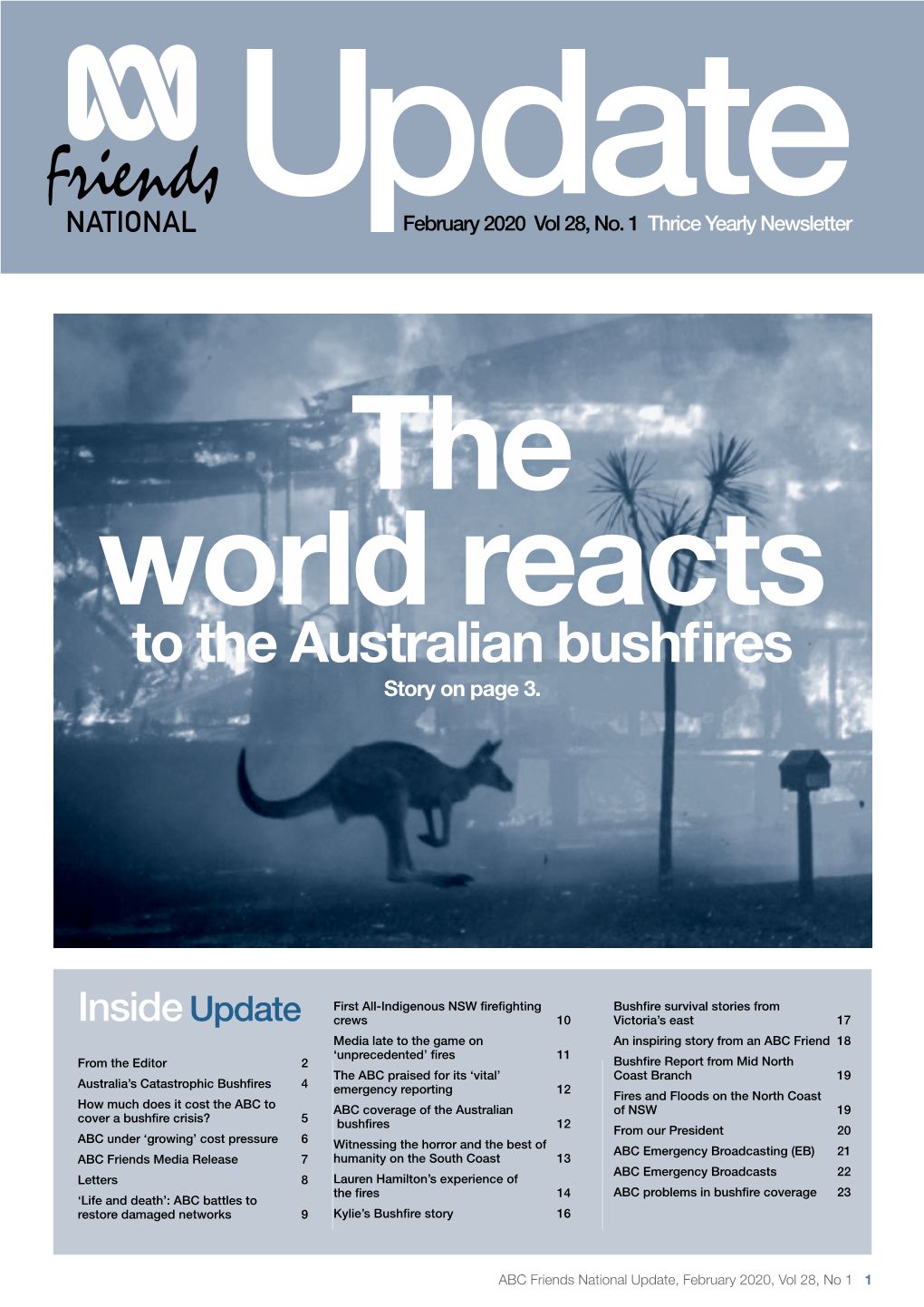 To the Australian Bushfires Story on Page 3
