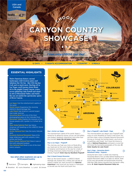 Canyon Country Showcase