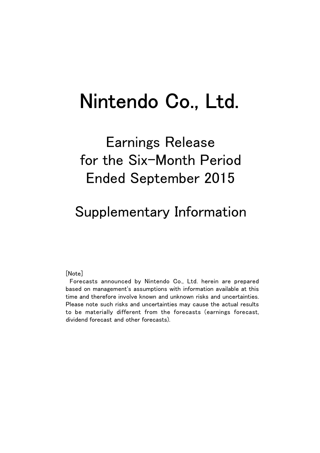 Nintendo Co., Ltd