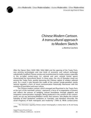 Chinese Modern Cartoon. a Transcultural Approach to Modern Sketch