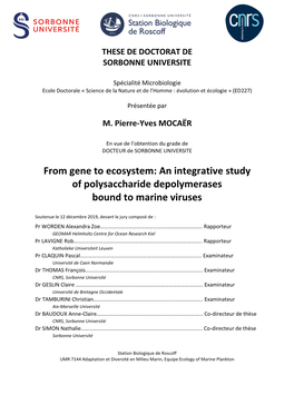 From Gene to Ecosystem: an Integrative Study of Polysaccharide Depolymerases Bound to Marine Viruses